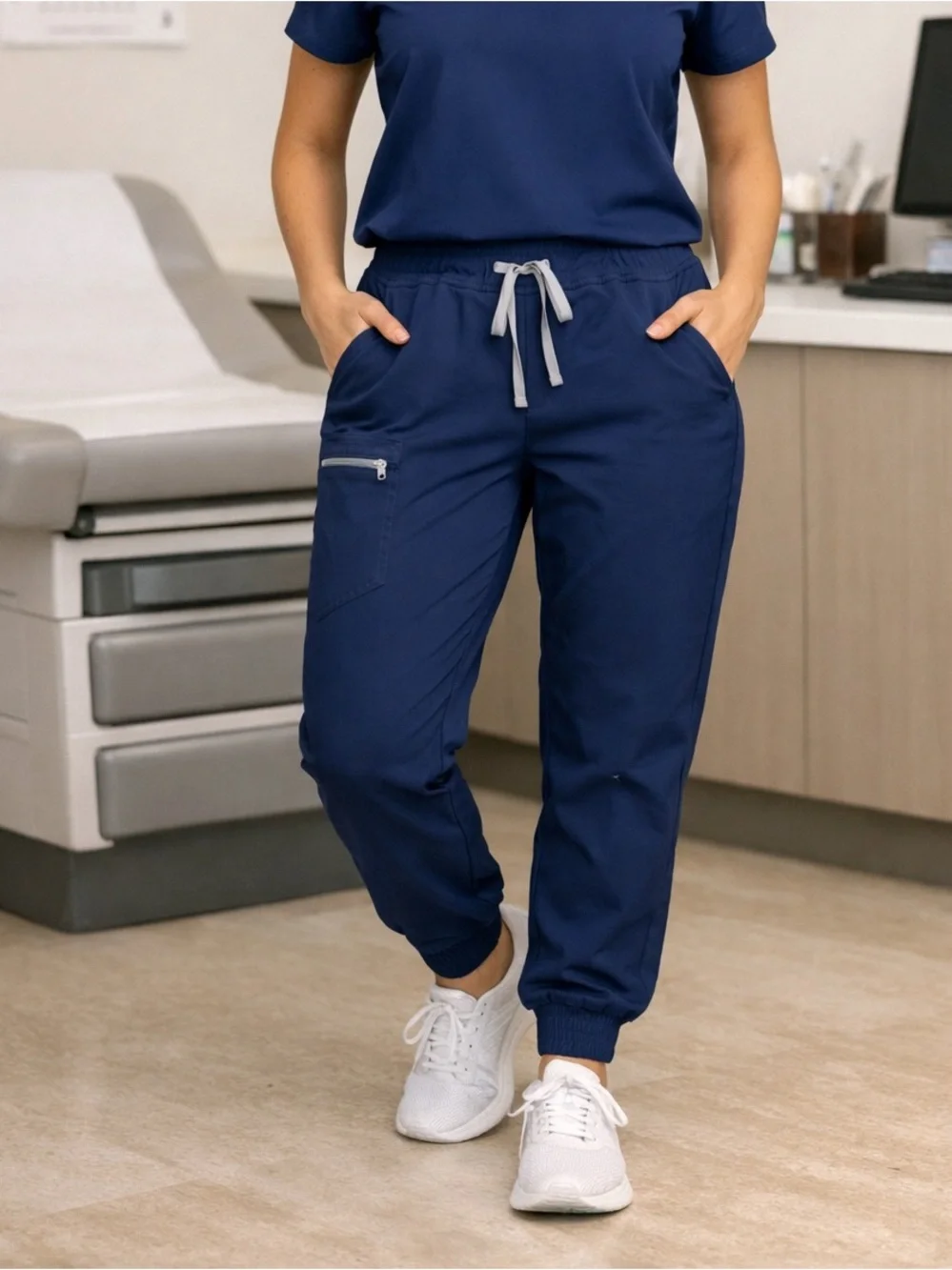 FIGS Technical Collection Scrub Joggers XL Navy | Minor Stitch Repair Needed